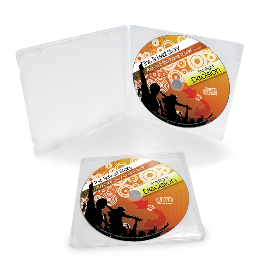 Discs in Clamshells or Slim Jewel Case (No Print)