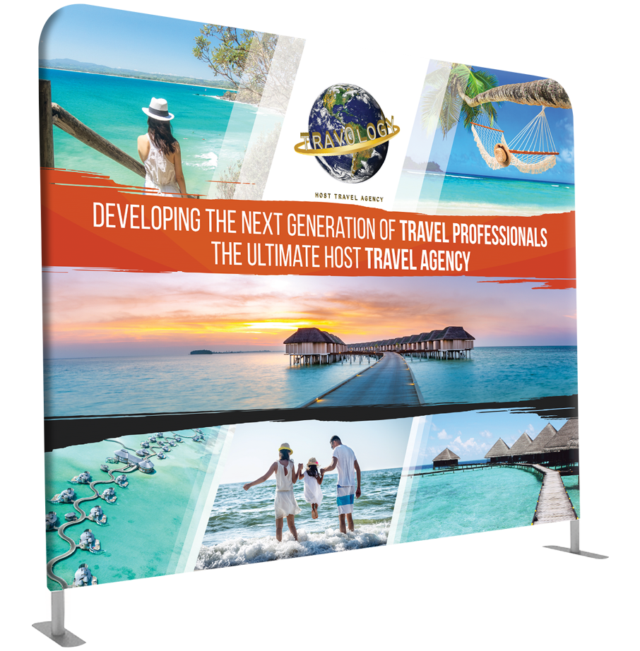 Travology Display Wall - Tagline Only
