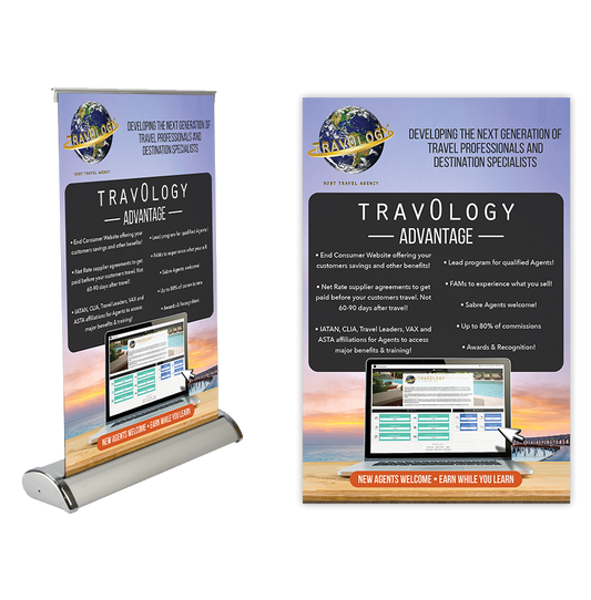 About Travology - Table Top Mini-Retractable Banner
